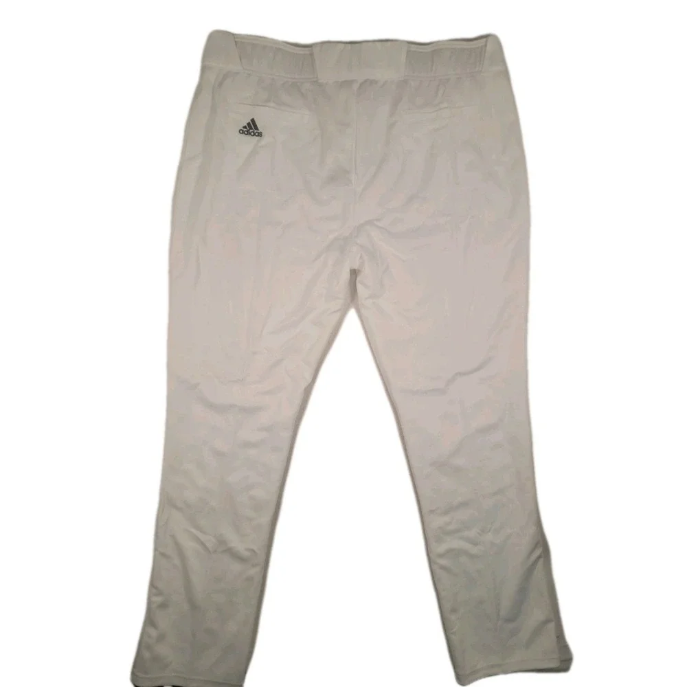 Adidas Icon Pro Baseball Pants Mens 3XL White Tapered Open Hem‎ Softball NWT